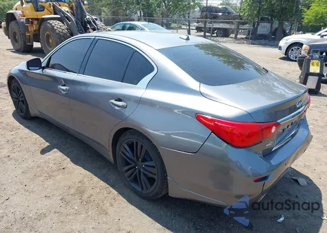 2014 Infiniti Q50 Premium z USA, uszkodzony, nr VIN JN1BV7AR2EM702887